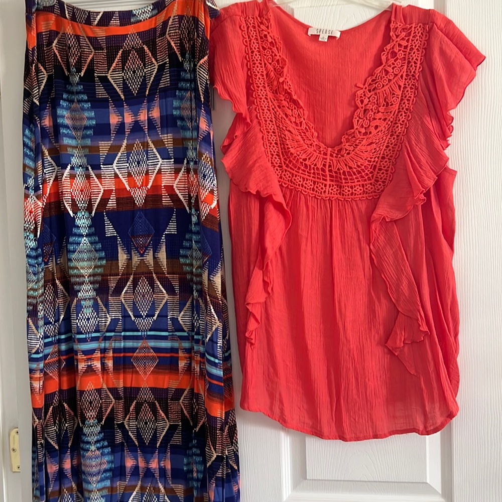 Skirt and shirt set